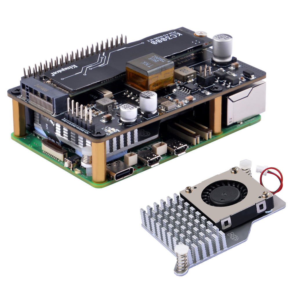 52Pi P33 M.2 NVMe 2280 PoE+ HAT Extension Board with Official 