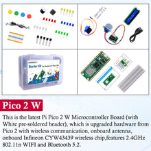 Raspberry Pi Pico 2 WH Starter Kit with Raspberry Pi Pico 2 WH, WiFi-enabled Microcontroller Board with Headers for Raspberry Pi Beginners