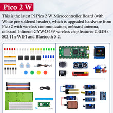 52Pi Raspberry Pi Pico 2 WH Ultimate Starter Kit, Microcontroller Board with Sensors, 9g Mirco Servo, Smart Home, Programming