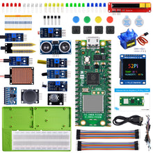 52Pi Raspberry Pi Pico 2 WH Ultimate Starter Kit, Microcontroller Board with Sensors, 9g Mirco Servo, Smart Home, Programming