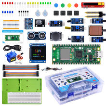 52Pi Raspberry Pi Pico 2 WH Ultimate Starter Kit, Microcontroller Board with Sensors, 9g Mirco Servo, Smart Home, Programming