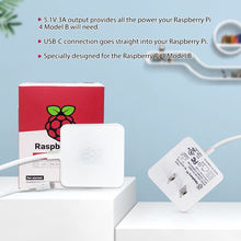 Official Raspberry Pi 4 5V 3A UK Plug USB to Type-C Power Supply Adapter