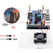 52Pi Orange Pi 5 Plus Acrylic Case Transparent Shell with Fan Power Supply Heatsink