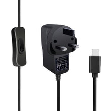 52Pi 5V 3A UK Plug Power Supply Adapter with Switch-on/off Cable