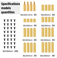 52Pi 64PCS Brass Spacers Standoffs Screws Assortment Kit for Raspberry Pi 5 & M.2 NVMe SSD PCIe Peripheral Board