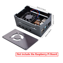 52Pi Aluminum Black Case with Ultra Thin Ice Tower Cooler Cooling Fan for Raspberry Pi 4 Model B