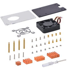 52Pi Acrylic Case for Raspberry Pi 5, with Cooling Fan & Heatsinks