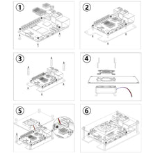52Pi Acrylic Case for Raspberry Pi 5, with Cooling Fan & Heatsinks