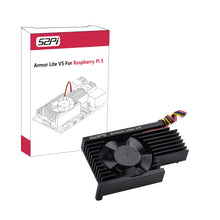 52Pi Armor Lite V5 Aluminum Heatsink with 3510 Fan for Raspberry Pi 5