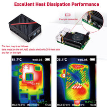 52Pi ABS Case Enlosure Black White With Armor Lite V5 Cooling Fan for Raspberry Pi 5