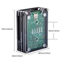 52Pi Acrylic Case Enlosure Black and White With Cooling Fan Heatsink for Raspberry Pi 5