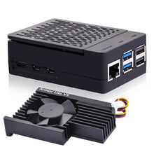 52Pi ABS Case Black Enlosure Shell for Raspberry Pi 5 with Armor Lite V5 Cooler