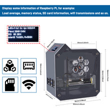 52Pi ABS Mini Tower Kit Black Enlosure Case for Raspberry Pi 5 with Ice Tower Cooler OLED