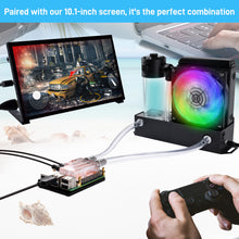 52Pi ICE Pump Cooling System for Raspberry Pi 5, Cold Water Cooling Kit with colorful LED lights