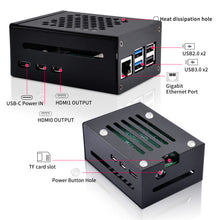 52Pi Raspberry Pi 5 Metal Case Compatible with N04 N05 M.2 NVMe to PCLe Adapter X1000 PCLe Peripheral Boards