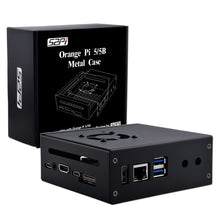 52Pi Orange Pi 5/5B Metal Protective Case Enlosure Iron Shell with Cooling Fan Heatsinks Expansion Slot for 2280 SSD