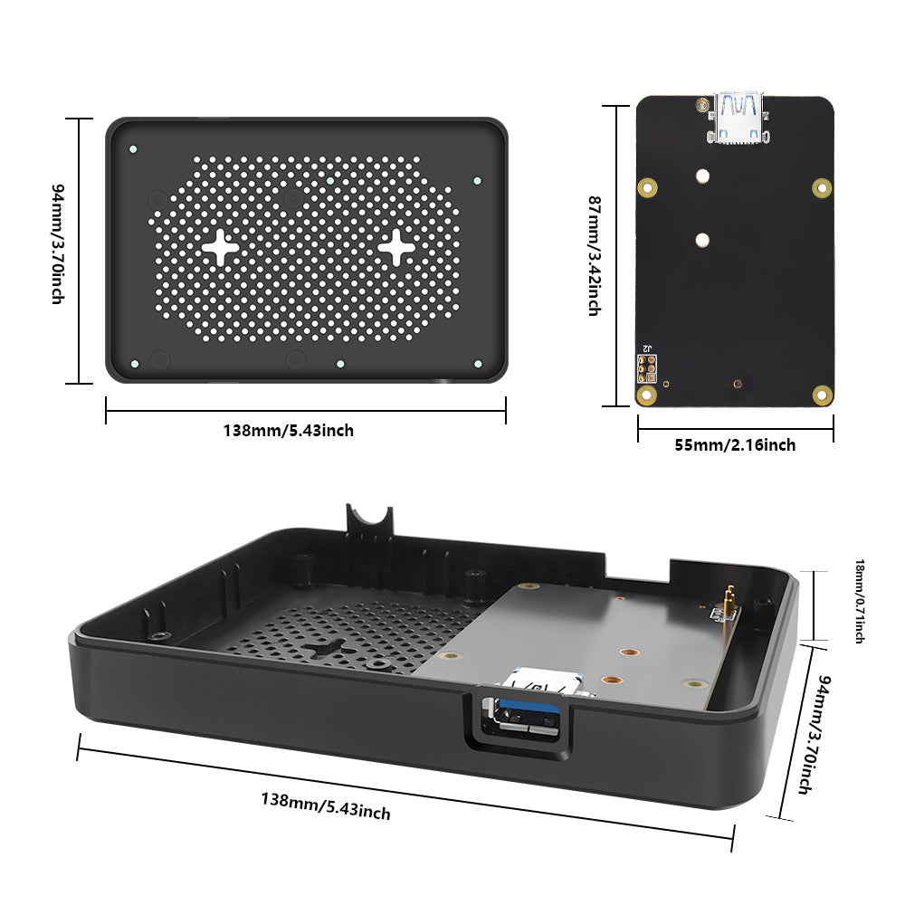 Carcasa DeskPi Lite Pentru Raspberry Pi 4 Model B Cu Placa De Expansiune Gpio Si Ventilator Pwm Ai1844 Carcasa DeskPi Lite Pentru Raspberry Pi 4 Model B Cu Placa De Expansiune Gpio Si Ventilator Pwm Ai1844