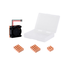 52Pi 1 Set of Copper Heat Sink Fan and 4 pcs Heatsinks Cooling Kit for Orange Pi 5 Plus