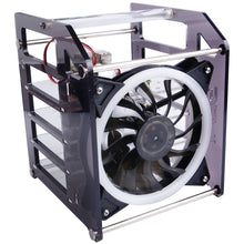 52Pi Rack Tower Acrylic Cluster Case (4 Layer) LED RGB Light Large Cooling Fan for Raspberry Pi / Jetson Nano