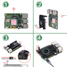 52Pi ROCK 4 Model C+ Cooling Fan 3510 Heatsink for Rock Pi 4C Plus