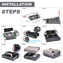 GAME5Pi Case with N08 M.2 NVME PCIE Board For Raspberry Pi 5, with Armor Lite V5 Active Cooler