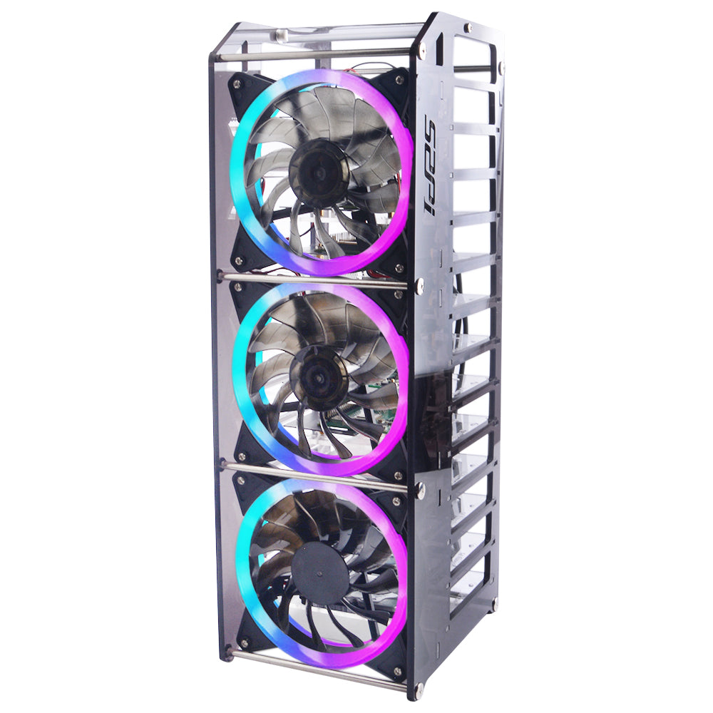 Acrylic Case 9 Layers Transparent Enlosure With Cooling Fan Heatsink f –  52Pi Store