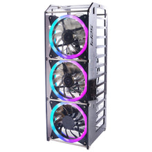 Rack Tower Acrylic Cluster Case for Raspberry Pi (12 Layer) LED RGB Light Large Cooling Fan For Raspberry Pi / Jetson Nano