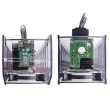 52Pi Rack Tower Acrylic Cluster Case for Raspberry Pi (12 Layer) LED RGB Light Large Cooling Fan For Raspberry Pi / Jetson Nano