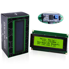 52Pi IIC I2C LCD 2004 Serial 20x4 Display Module with I2C Interface Adapter for Raspberry Pi Arduino STM32 DIY Maker Project BPI Tinker Board Electrical IoT Internet of Things