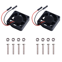 52Pi 2 Pack Cooling Fan with LED for Raspberry Pi 4 B / 3 B + / 3 (40*40*10mm) 2 wires