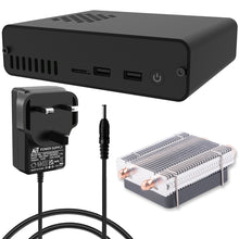DeskPi Pro V2.0 Aluminum Case for Raspberry Pi 4-with ICE Tower Cooler/2.5 inch HDD-SDD Support/ Power Supply/Two Full-Sized HDMI/Power Button/ IR Support