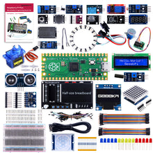 52Pi Raspberry Pi Pico Micro Python Programing Kit with Raspberry Pi Pico, Breadboard, I2C 1602 LCD Display Module for Raspberry Pi Beginners & Software Engineer