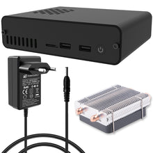 DeskPi Pro V2.0 Aluminum Case for Raspberry Pi 4-with ICE Tower Cooler/2.5 inch HDD-SDD Support/ Power Supply/Two Full-Sized HDMI/Power Button/ IR Support