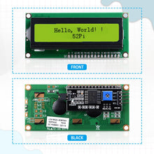 I2C 1602 LCD Display Module 16X2 Character Serial Blue/Yellow Backlight LCD Module