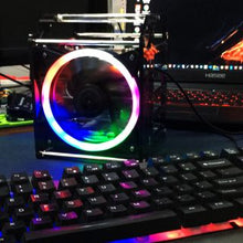 52Pi Rack Tower Acrylic Cluster Case (4 Layer) LED RGB Light Large Cooling Fan for Raspberry Pi / Jetson Nano