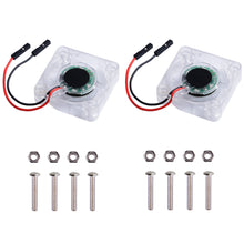 2 Pack Cooling Fan with LED for Raspberry Pi 4 B / 3 B + / 3 (40*40*10mm) 2 wires