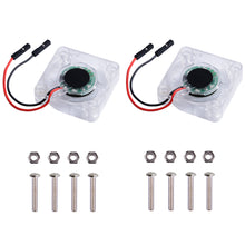 52Pi 2 Pack Cooling Fan with LED for Raspberry Pi 4 B / 3 B + / 3 (40*40*10mm) 2 wires