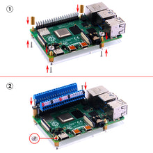 52Pi Micro GPIO Terminal Block Breakout Board Module for Raspberry Pi, GPIO Expansion Board Micro Connector for Raspberry Pi 4B/3B+/3B/2B/Pi Zero/Pi Zero W/Pi Zero 2 W