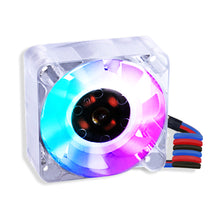 52Pi 2 Set DC 5V Adjustable Speed 40*40*10mm LED 3 Wires Silent Cooling Fan Kit for Raspberry Pi