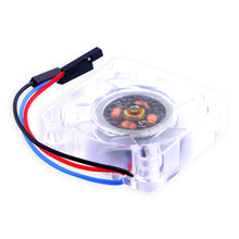 52Pi 2 Set DC 5V Adjustable Speed 40*40*10mm LED 3 Wires Silent Cooling Fan Kit for Raspberry Pi