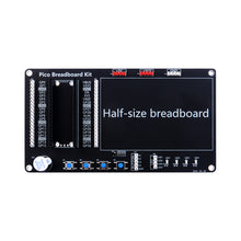 52Pi Breakout Kit Built-In LED lights Buttons Buzzer Half-size Breadboard for Raspberry Pi Pico/Pico W