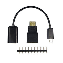 52Pi Accessory Kit 20Pin GPIO Header, Heatsink, OTG Cable, HDMI Adapter, ON/Off Switch Cable for Pi Zero 2 W/Pi Zero W/Pi Zero