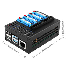 52Pi GPIO Terminal Expansion Board with GPIO Status LED Metal Case For Raspberry Pi 4B