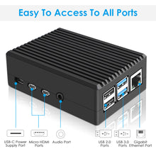 Raspberry Pi4 Model B Metal Enclosure Box Aluminum Case with Self-Cooling Column