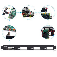 52Pi 1U Rack Steel Bracket Kit For Raspberry Pi 4B Clusters 19 Inch 4 Slots Heatsinks TF Card to FPC Board Cooling Fan Cable