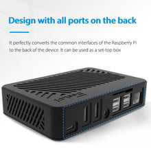 DeskPi Lite Raspberry Pi 4 Case-With Power Button/ Heatsink with PWM Fan/ Dual Full-Size HDMI/Extra Two USB Port