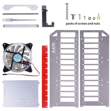 52Pi Rack Tower Acrylic Cluster Case for Raspberry Pi (12 Layer) LED RGB Light Large Cooling Fan For Raspberry Pi / Jetson Nano