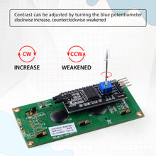 I2C 1602 LCD Display Module 16X2 Character Serial Blue/Yellow Backlight LCD Module