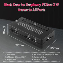 52Pi Raspberry Pi Zero 2 W/Zero W Case, 7 in 1 Basic Starter Kit with Raspberry Pi Zero Heatsink, 20Pin GPIO Header, OTG Cable, Switch Cable, HDMI Adapter and Screwdriver
