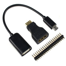 52Pi Accessory Kit 20Pin GPIO Header, Heatsink, OTG Cable, HDMI Adapter, ON/Off Switch Cable for Pi Zero 2 W/Pi Zero W/Pi Zero